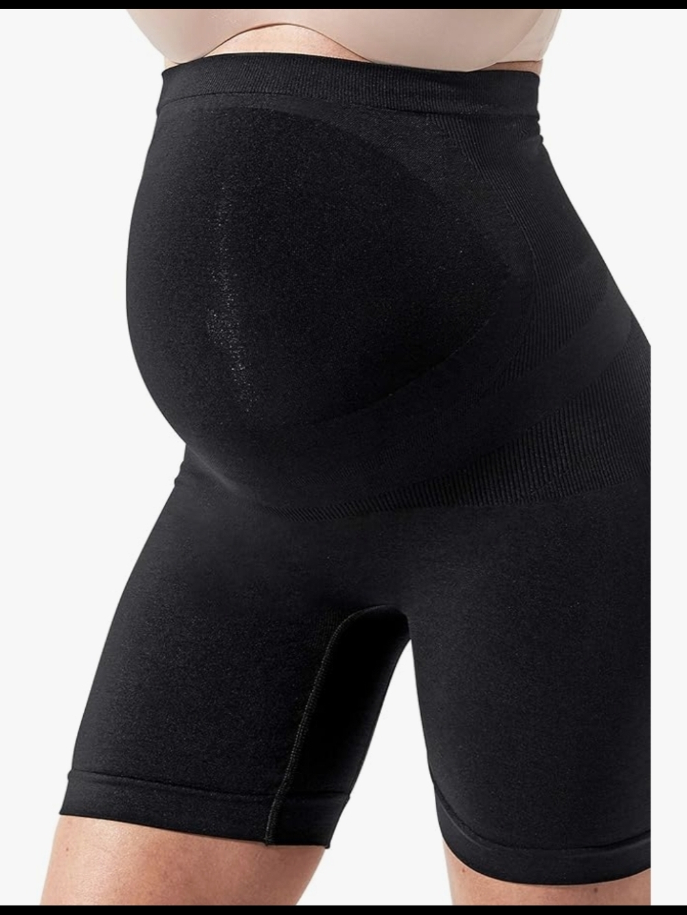 BLANQI Black Seamless Maternity Support Shorts